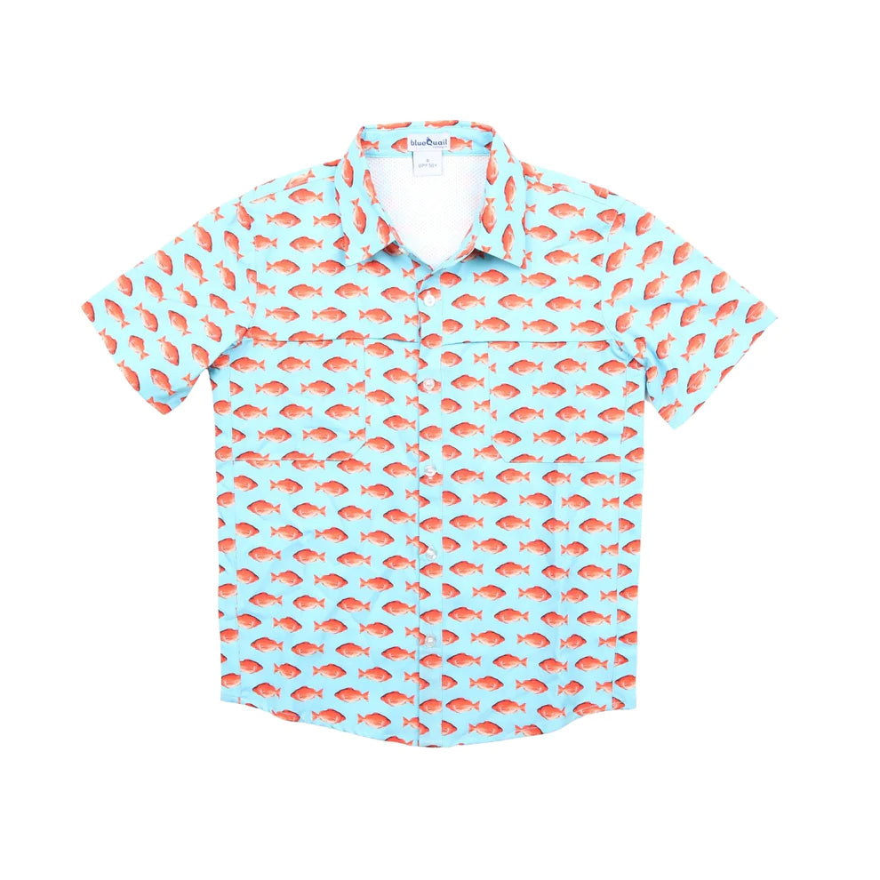 Blue Quail - Red Snapper SS Shirt