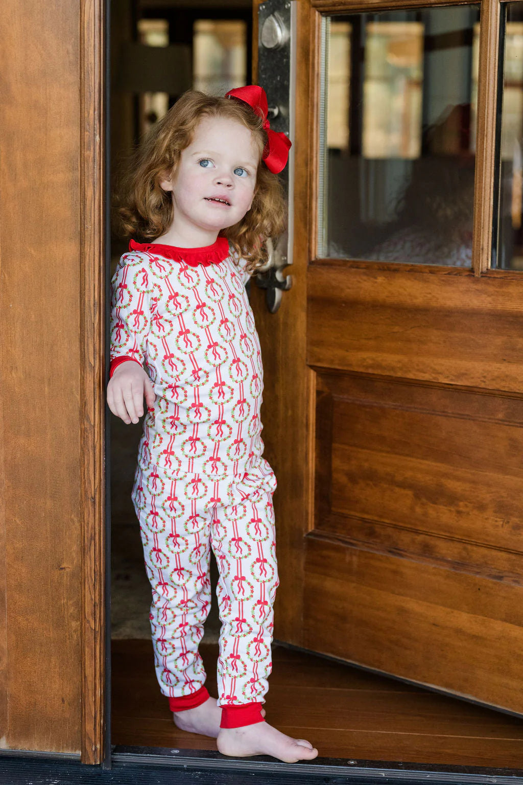 James & Lottie | Christmas Wreath Pajamas