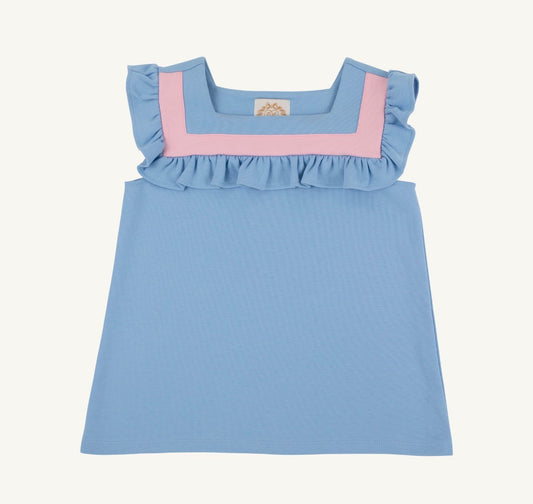 TBBC | Darla Day Top - Sarasota Sky/Sandpearl Pink