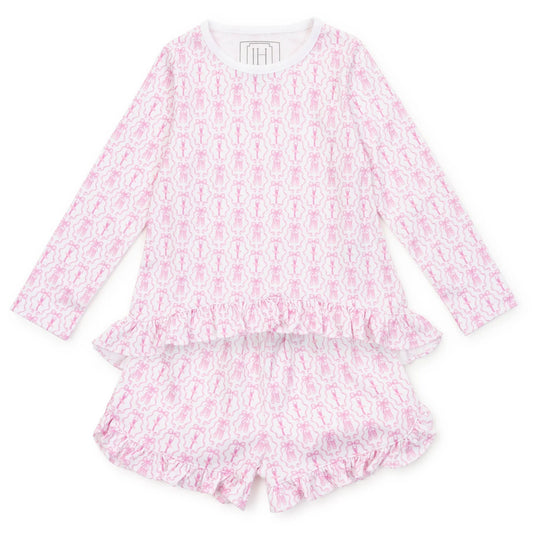 Lila & Hayes | Rorie Girls' Short Set - Ballet and Bows