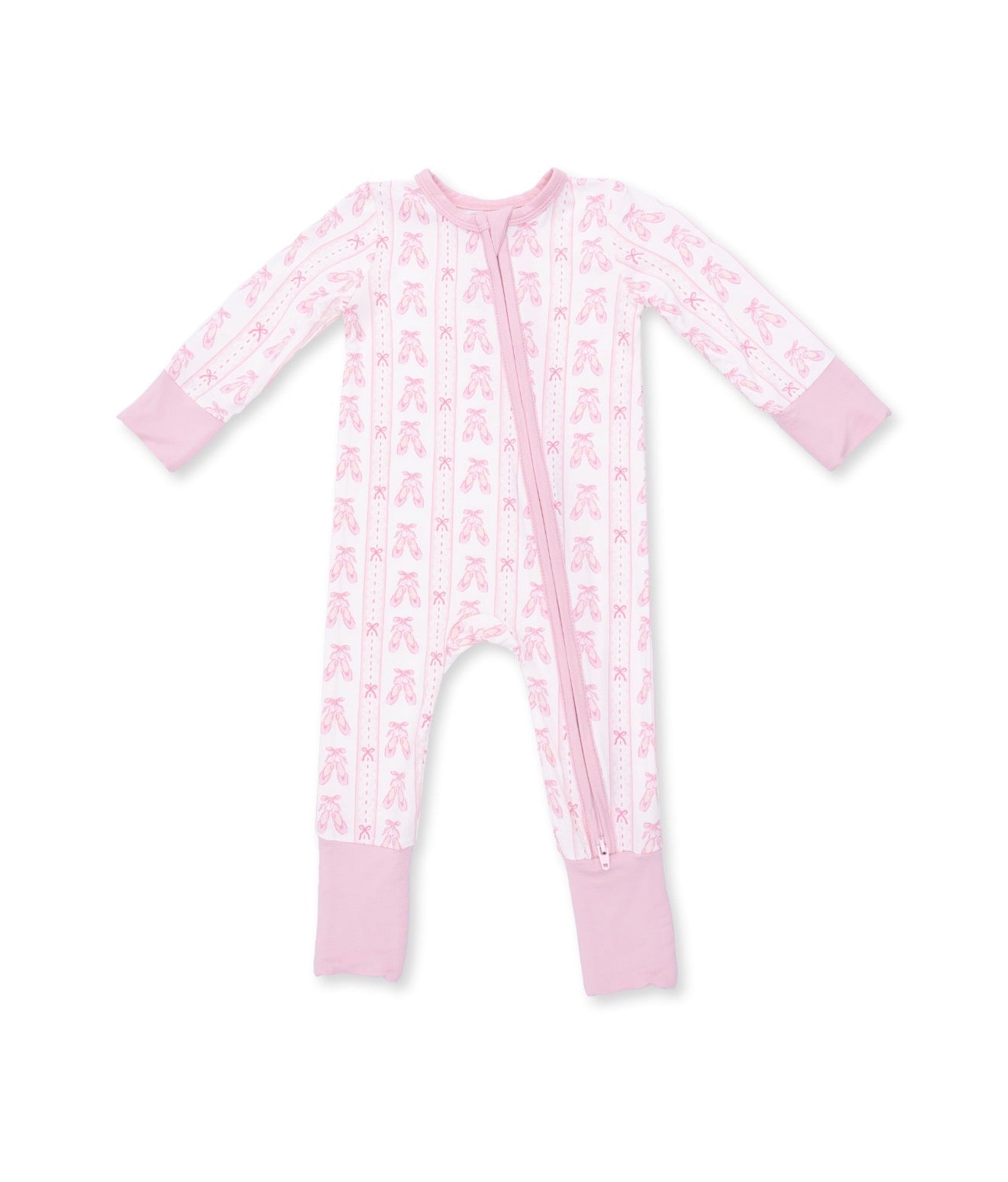 Angel Dear | Ballet Shoes Ribbon Stripe Convertible Romper