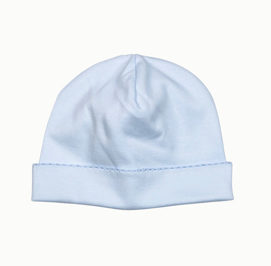 Baby Loren | Blue Picot Trim Hat