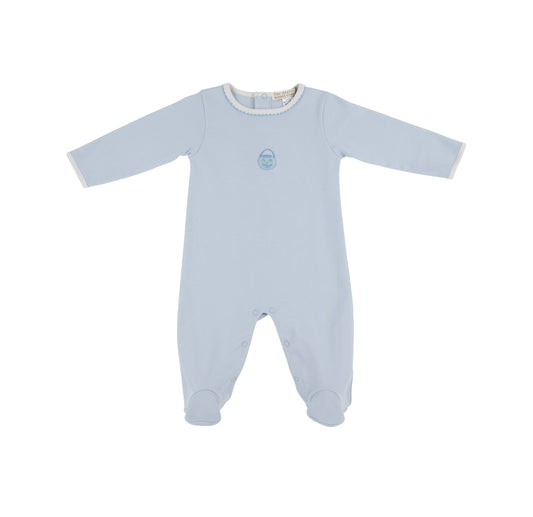 TBBC | Rock Me Romper - Buckhead Blue/Pumpkin