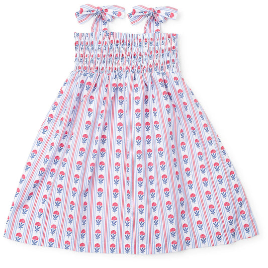 Lila & Hayes | Betsy Girls' Woven Pima Cotton Dress - Liberty Floral