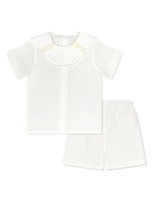 Lullaby Set | Owen Short Set - Blessings White