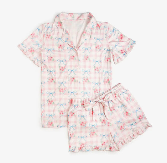 Sweet Wink | Gingham Trellis Women's Lounge Set