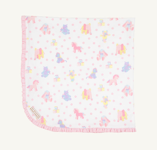 TBBC | Baby Buggy Blanket - Cuddle Up Cutie/Palm Beach Pink