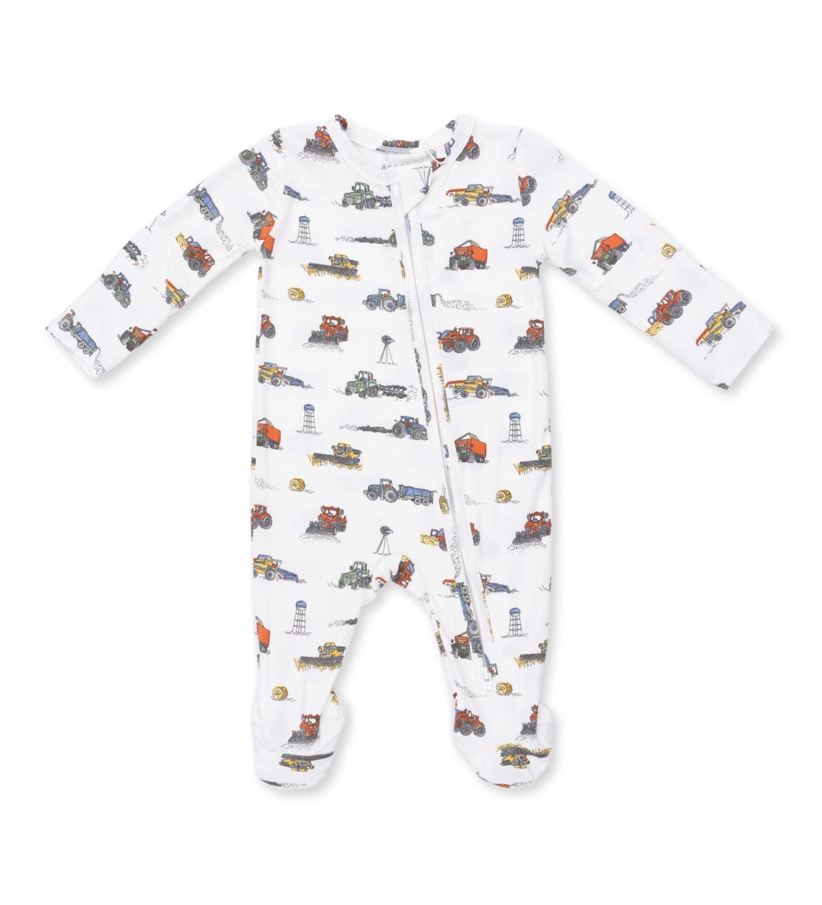 Angel Dear | Farm Machines 2-Way Zipper Footie