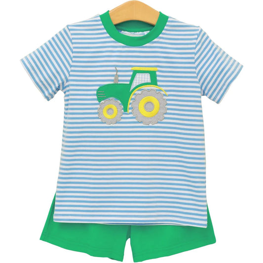 Trotter Street | Harvest Time Blue Short Set