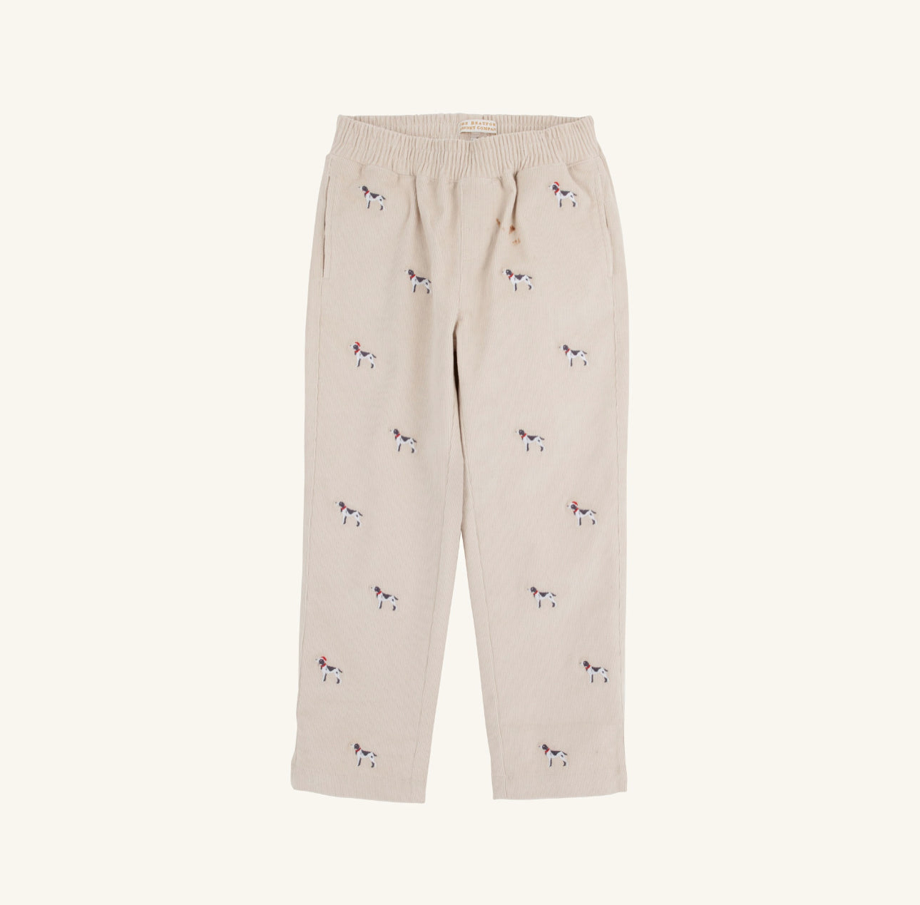 TBBC | Critter Sheffield Pants Corduroy - Osprey Oatmeal/Santa Dog