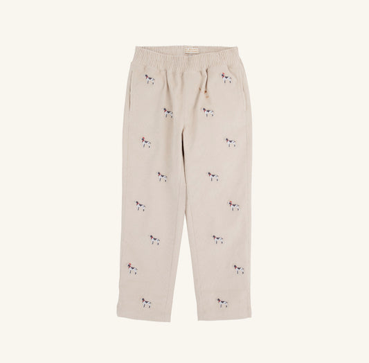 TBBC | Critter Sheffield Pants Corduroy - Osprey Oatmeal/Santa Dog