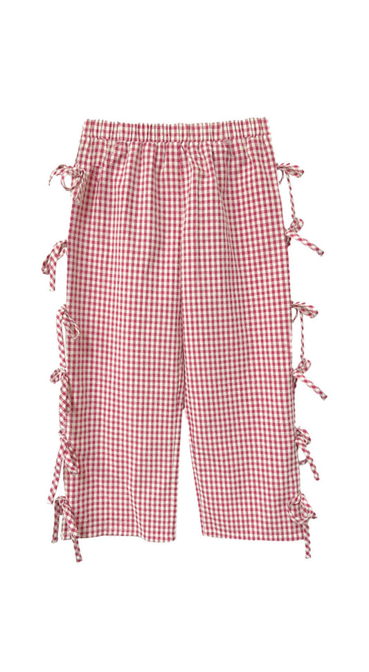 Mabel & Honey | Pink Bow-tastic Pants