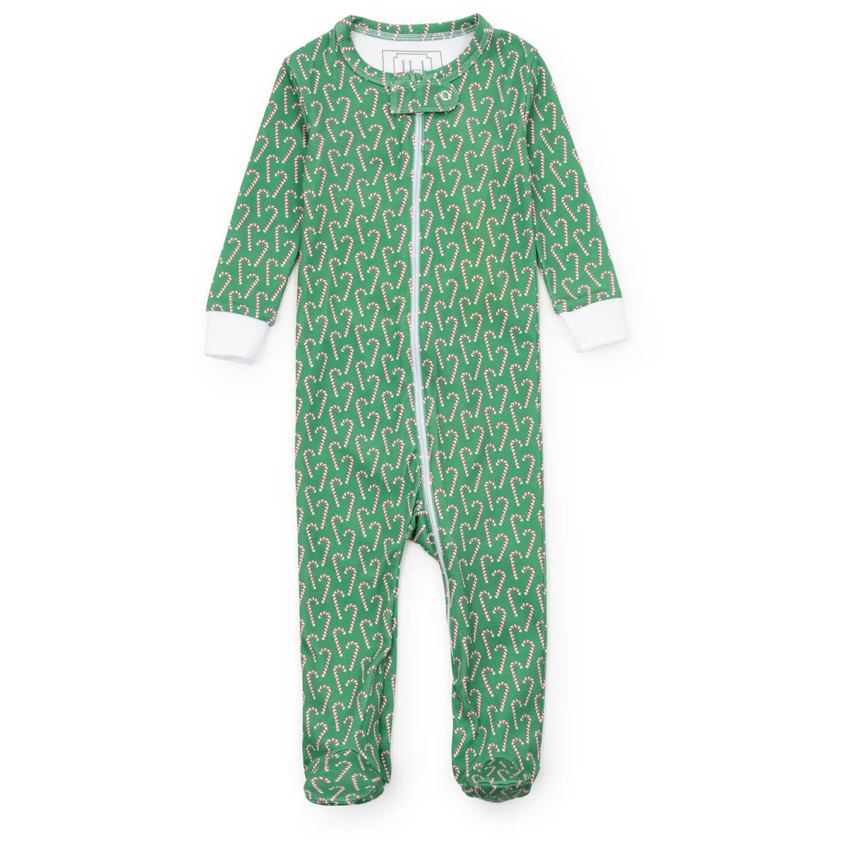 Lila & Hayes | Parker Zipper Pajama - Candy Cane Lane
