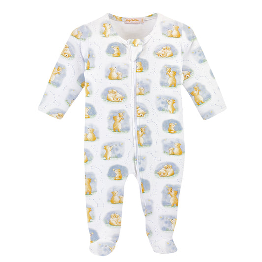 Baby Club Chic - Bear Constellation Zipped Footie