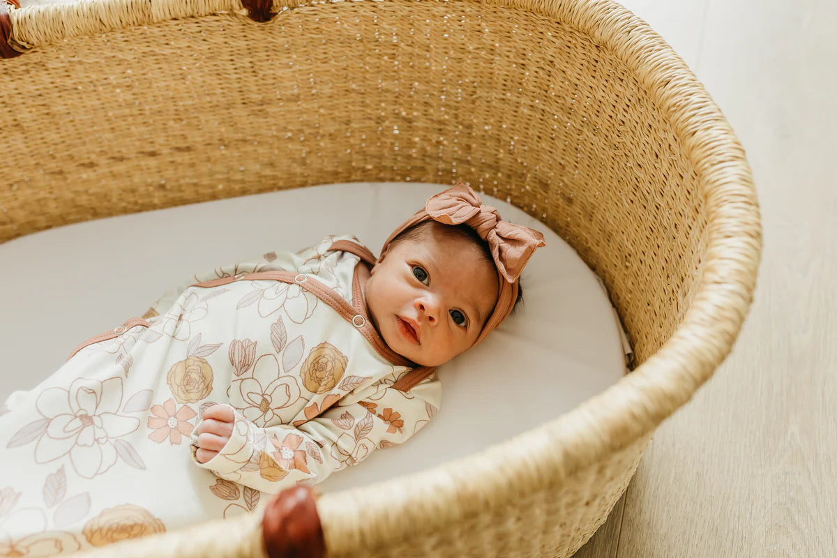 Copper Pearl - Ferra Newborn Knotted Gown