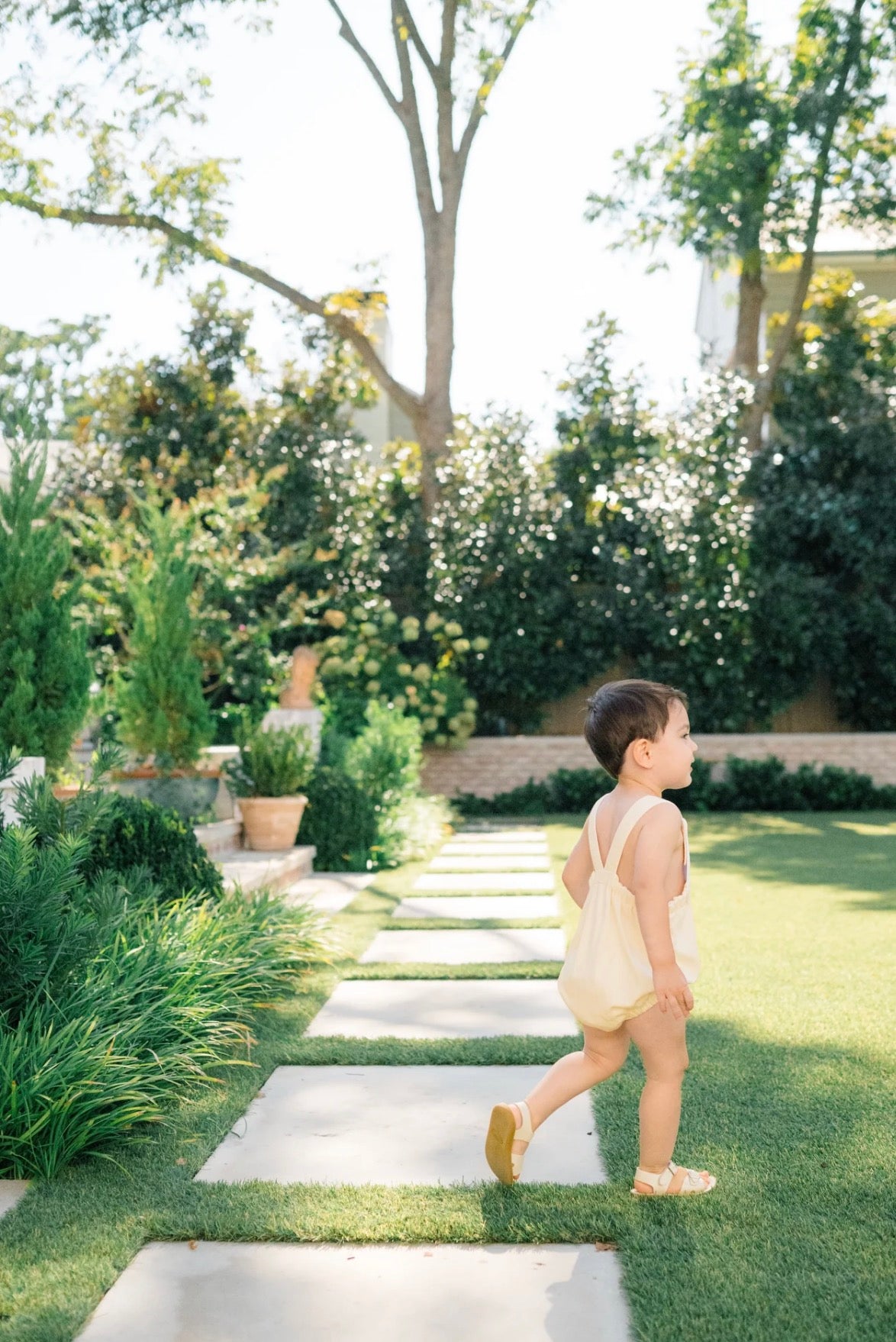 Proper Peony | Yellow Stripe Boy Bubble