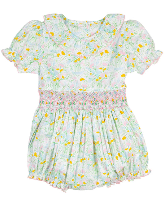 Smockingbird | Floral Bouquet Smocked Jenny Bubble