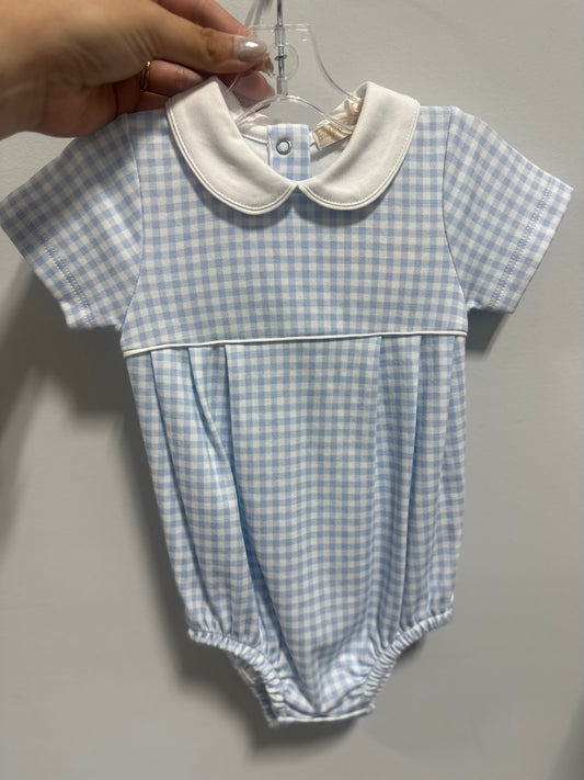 Baby Club Chic | Blue Mini Checks Bubble