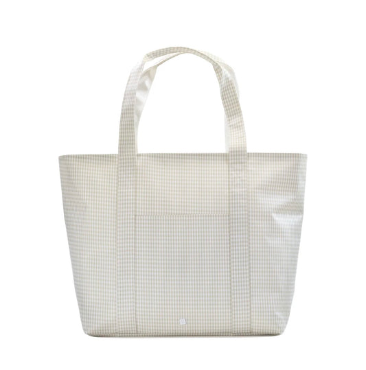 TRVL | Jumbo Tote - Gingham Pearl Grey