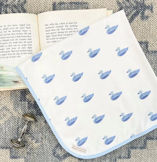 TBBC - Baby Buggy Blanket - Merrimack Quack Quacks/Blue