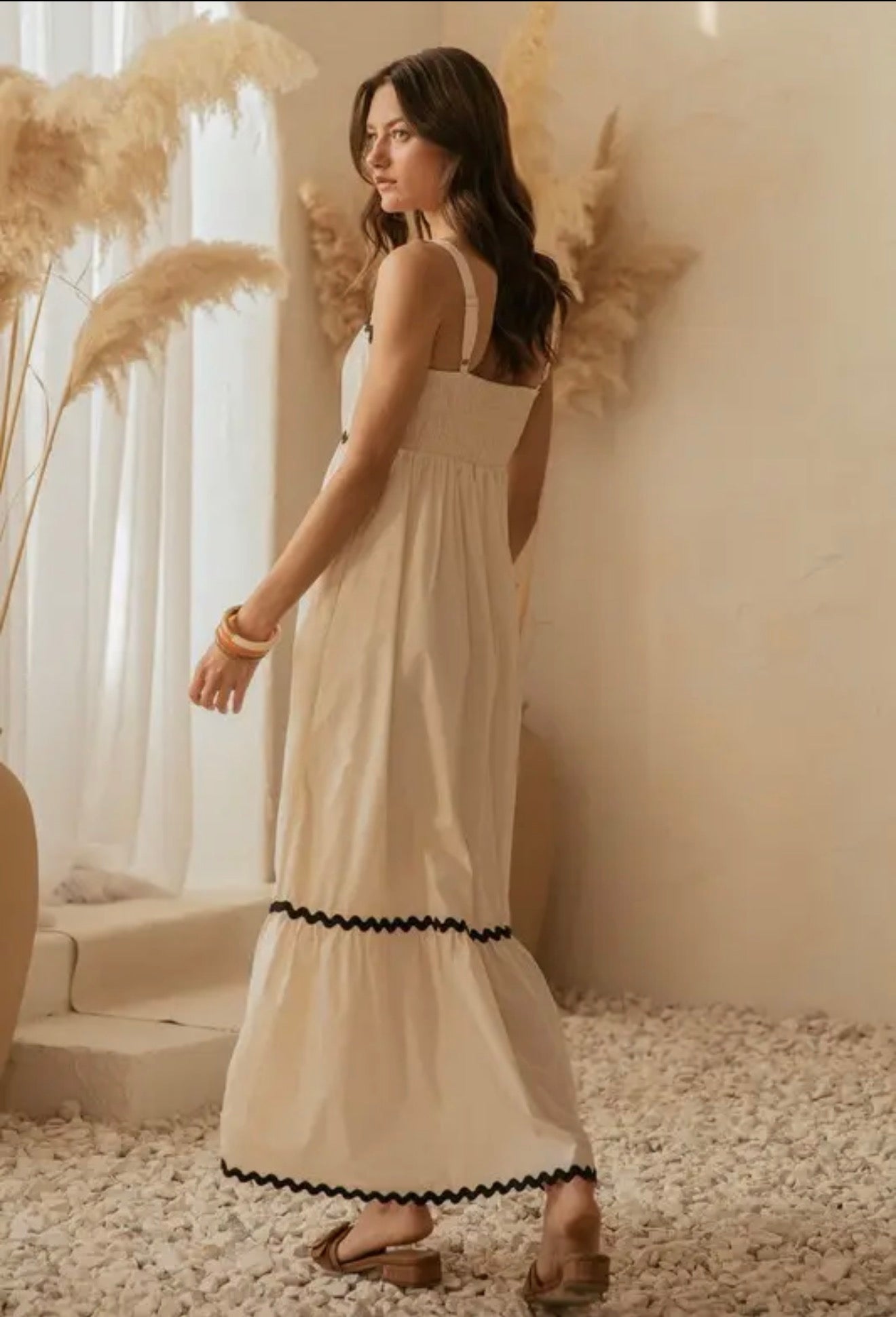 Tate Ric Rac Midi Dress