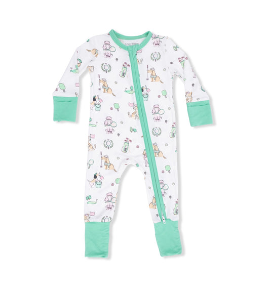 Angel Dear | Country Club Dogs Pink Convertible Romper