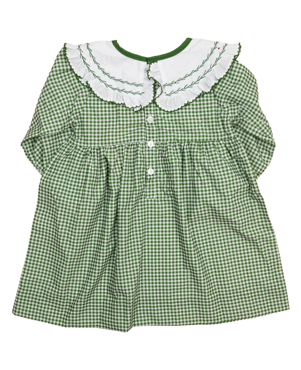 Smockingbird | Holly Smocked Green Checked Dress
