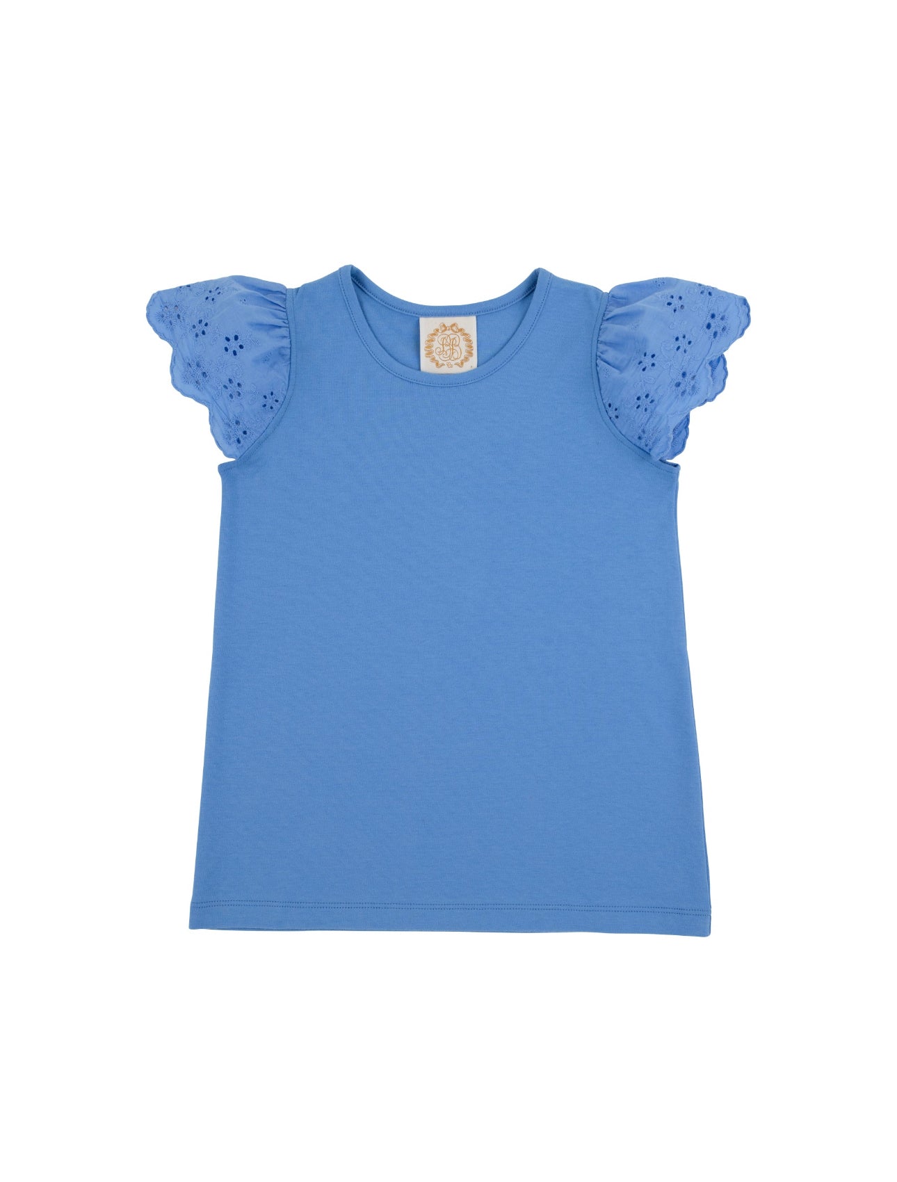 TBBC | Ellen's Eyelet Top - Barbados Blue