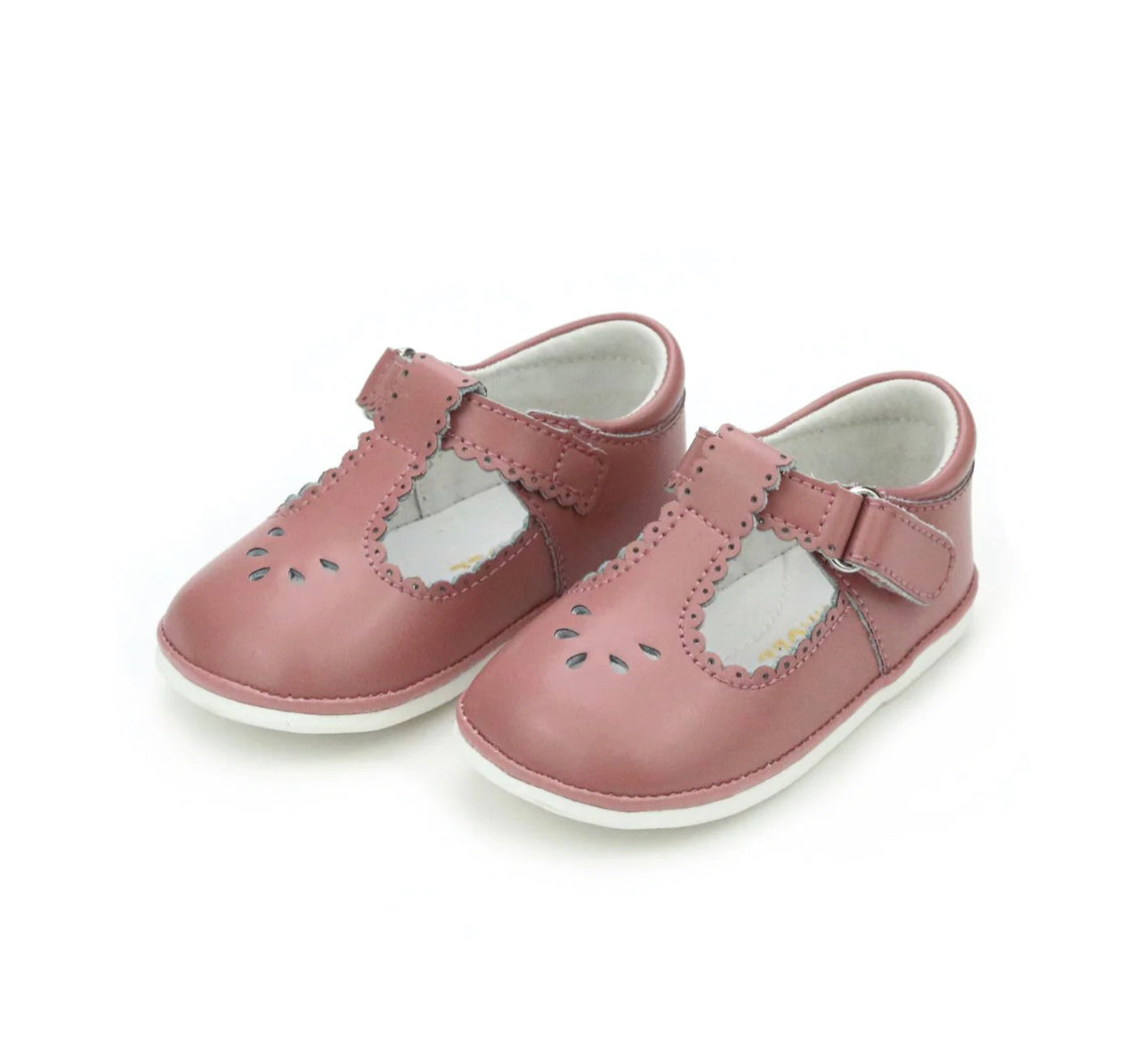 L'Amour | Dottie Scalloped Perforated MJ - Vintage Rose