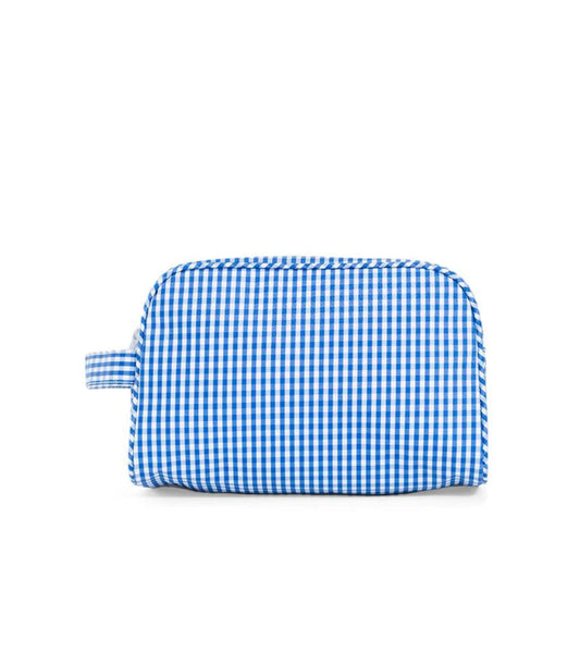 TRVL | Dopp Stowaway Toiletry Bag - Gingham Royal