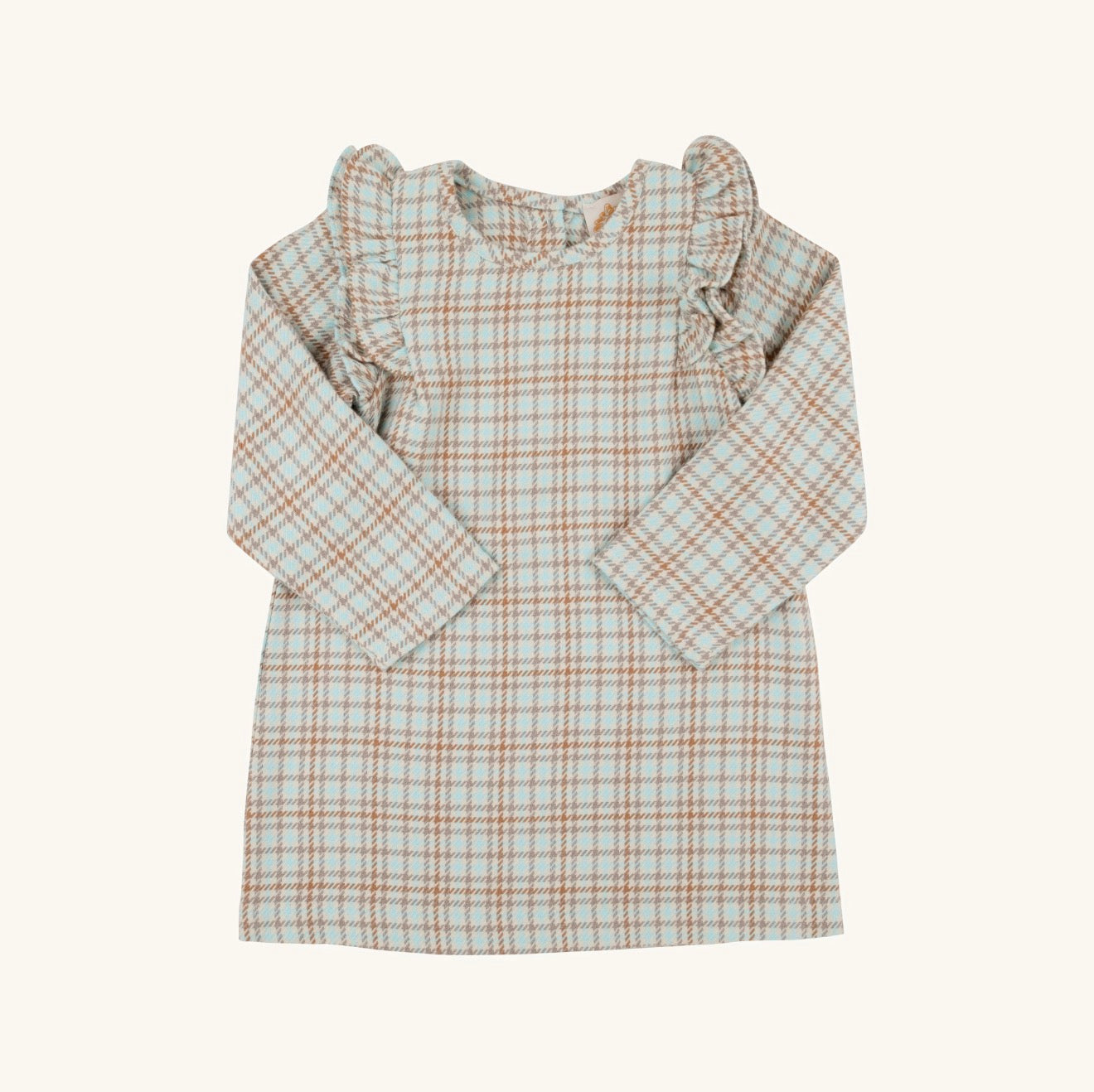 TBBC | Ruehling Ruffle Dress Woven Yarn - Henry Clay Houndstooth