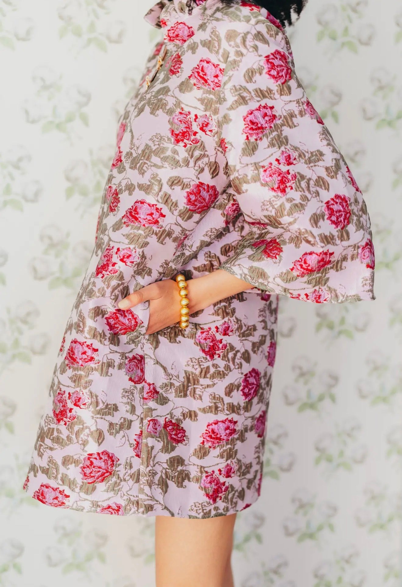 Vivi Lavender Roses Caftan