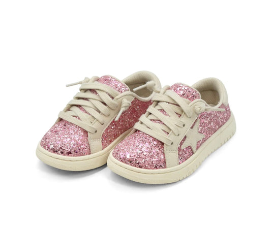 L'Amour | Kinley Glitter Star Sneaker - Pink