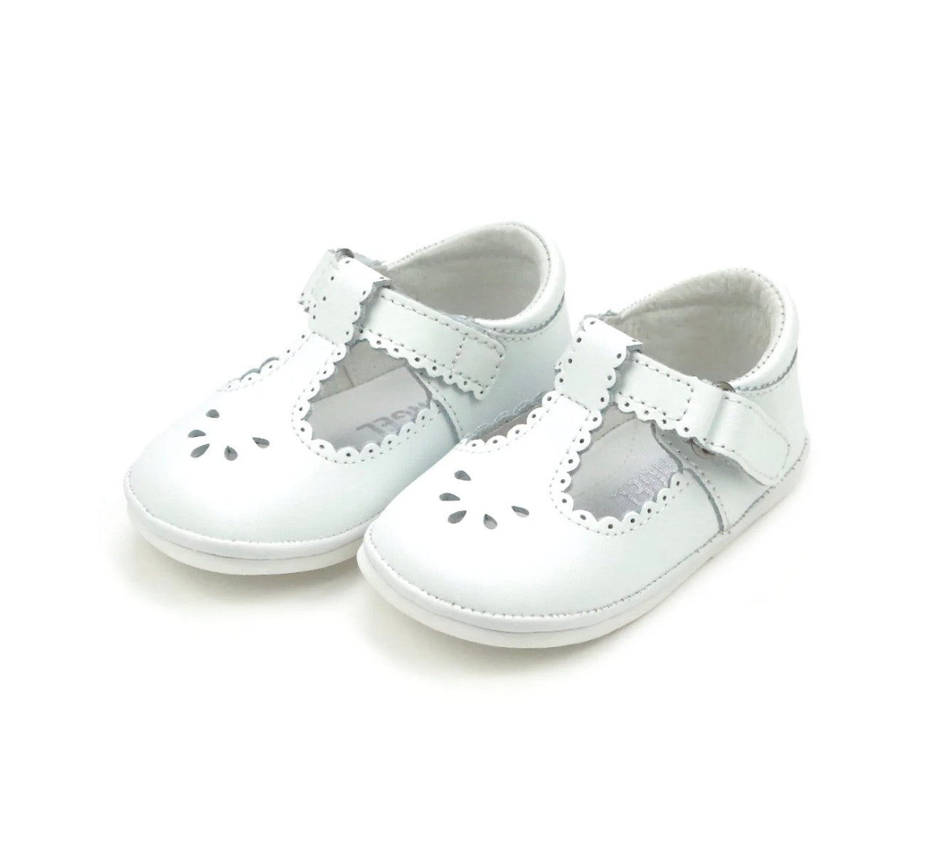 L'Amour | Dottie Scalloped Mary Jane - White