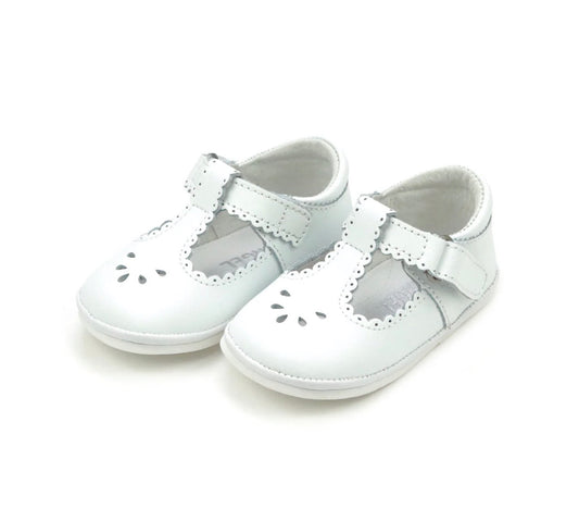L'Amour | Dottie Scalloped Mary Jane - White