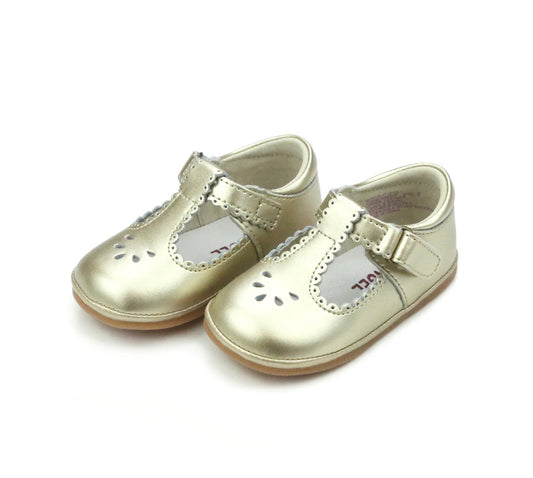 L'Amour | Dottie Scalloped Perforated MJ - Gold