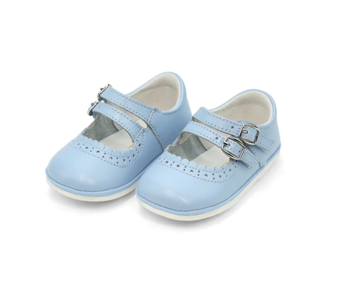 L'Amour | Elsie Double Strap Mary Jane - Bluebell Blue