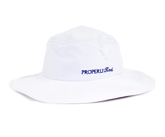 Properly Tied | Boys Islander Bucker Hat White