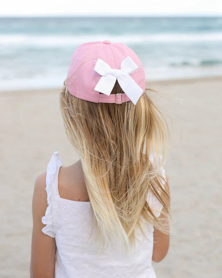 Bits & Bows - Big Sister Bow Baseball Hat