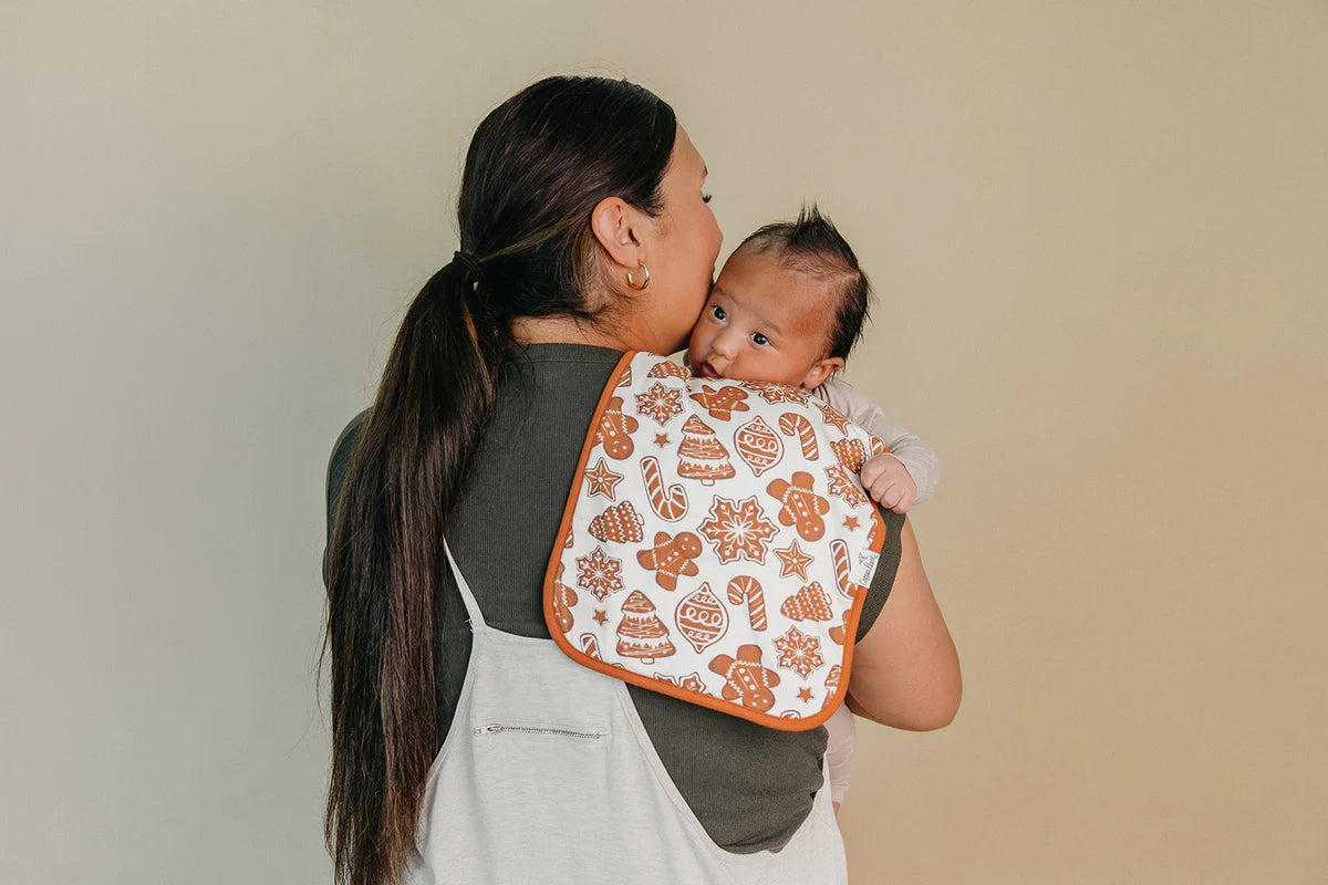 Copper Pearl - Gingerbread Burp Cloth Set