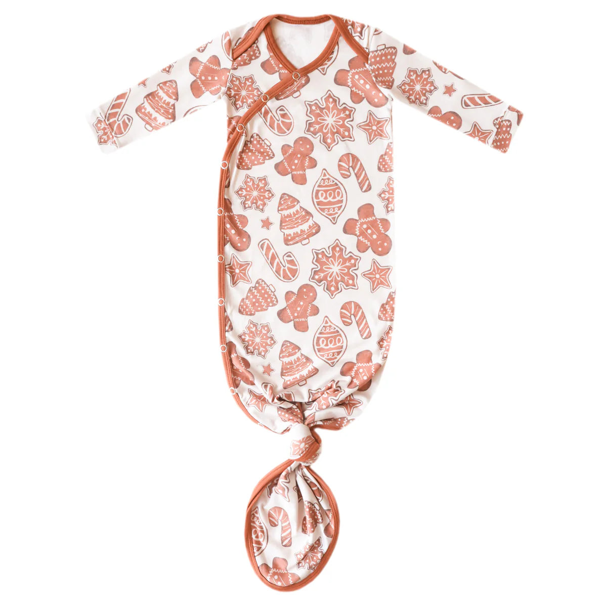 Copper Pearl - Gingerbread Newborn Knotted Gown