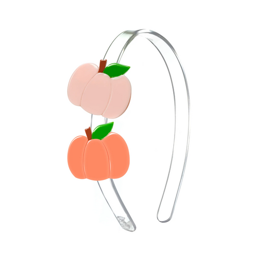 Lilies & Roses - Double Pumpkins Coral Headband