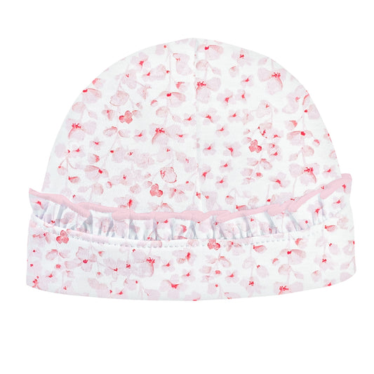 Baby Club Chic - Pink Begonias Ruffle Hat