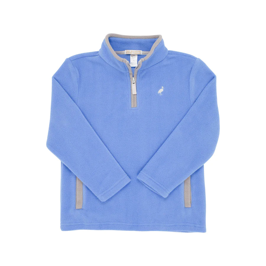 TBBC - Hayword Half Zip Fleece Barbados Blue/Grantley Gray