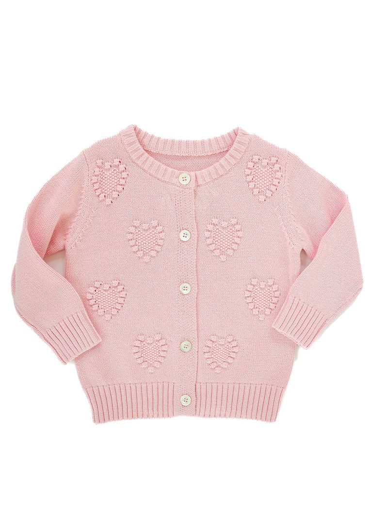 Ruth & Ralph - Pink Hearts Cardigan