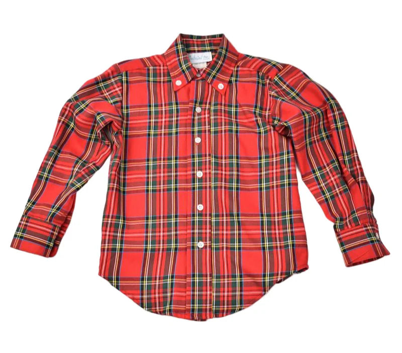 Funtasia | Boys Holiday Plaid Button Down