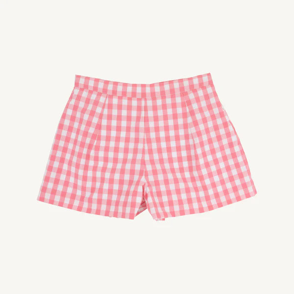 TBBC | Sally Mae Shorts - Parrot Cay Coral Check