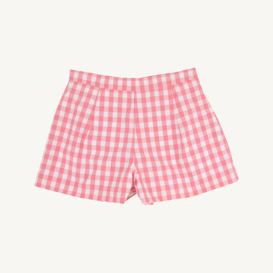 TBBC | Sally Mae Shorts - Parrot Cay Coral Check