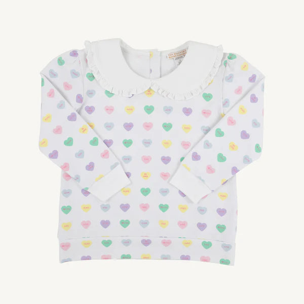 TBBC | Maude's Ruffle Cassidy Crewneck - We Heart You