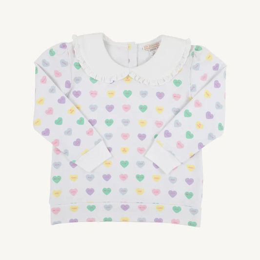 TBBC | Maude's Ruffle Cassidy Crewneck - We Heart You